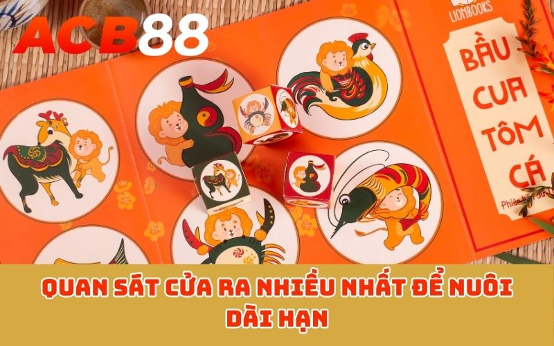 Quan sát cửa ra nhiều nhất để nuôi dài hạn