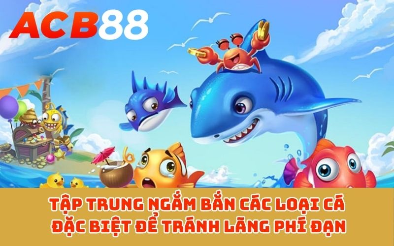 Tập trung ngắm bắn các loại cá đặc biệt để tránh lãng phí đạn